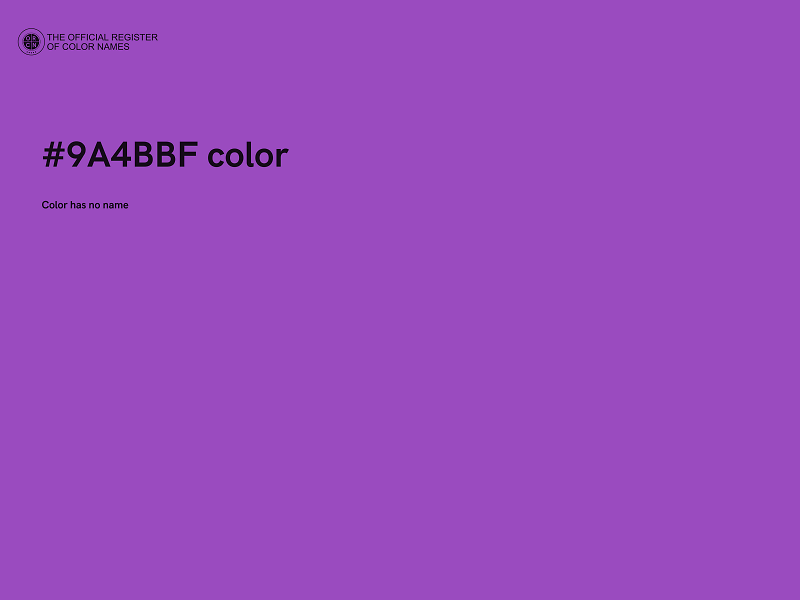 #9A4BBF color image