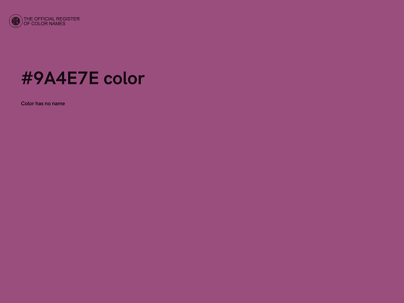 #9A4E7E color image