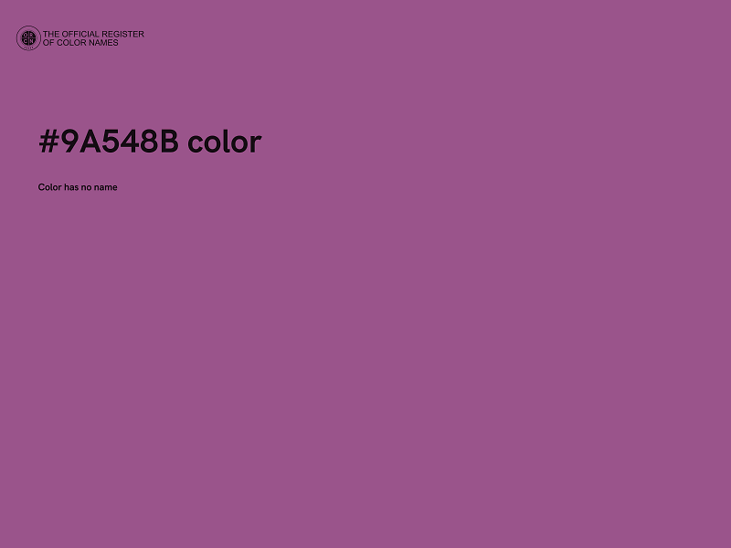 #9A548B color image