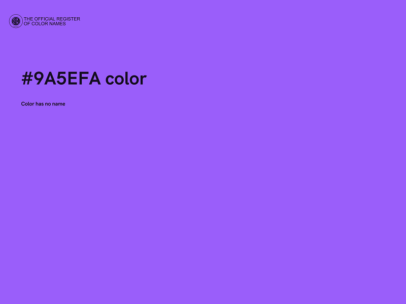 #9A5EFA color image