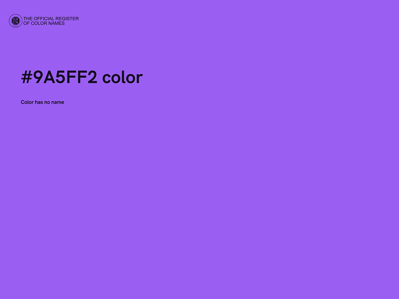 #9A5FF2 color image