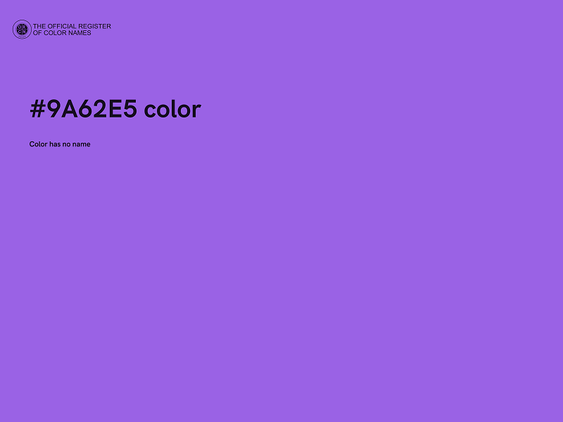 #9A62E5 color image