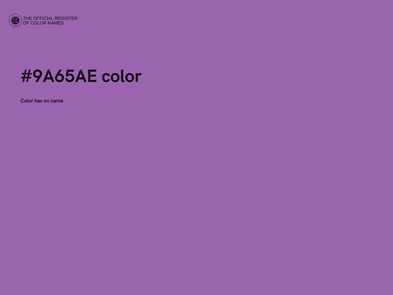 #9A65AE color image