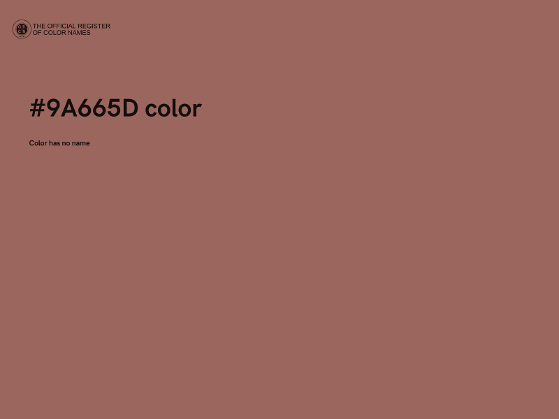 #9A665D color image