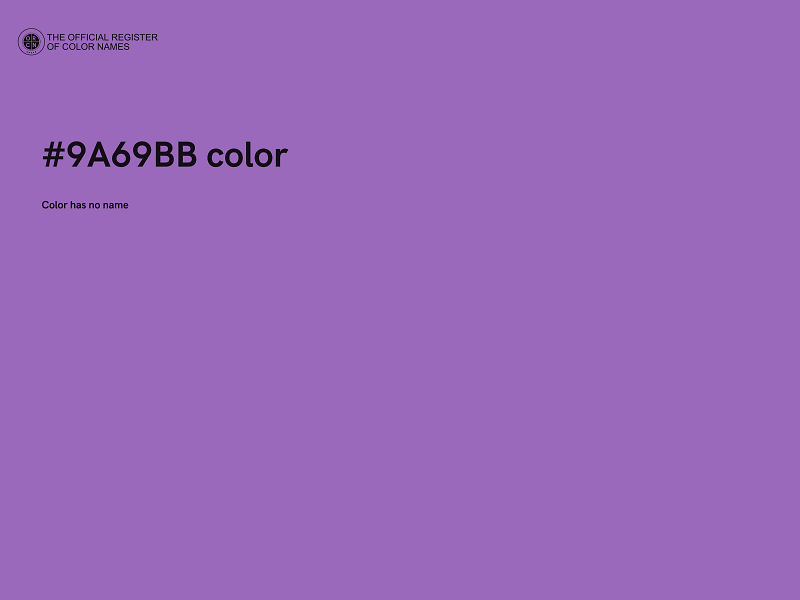 #9A69BB color image