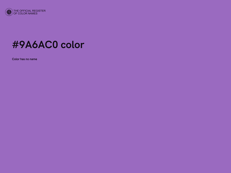 #9A6AC0 color image