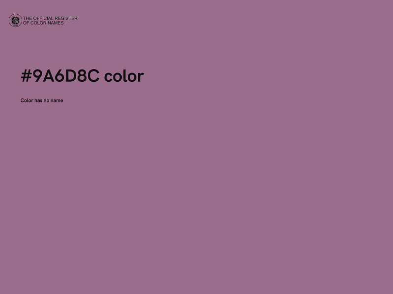 #9A6D8C color image