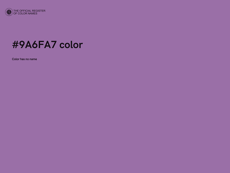 #9A6FA7 color image