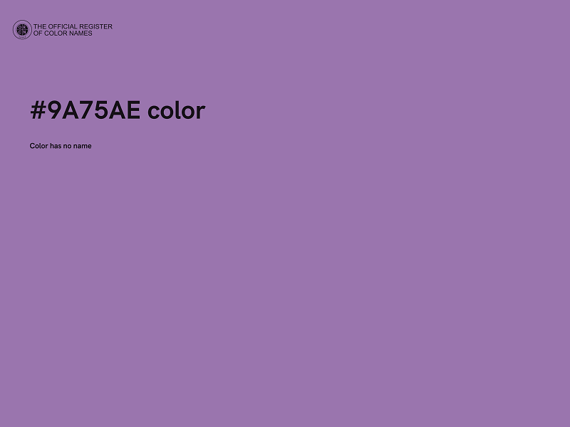 #9A75AE color image