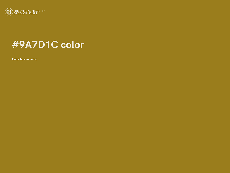 #9A7D1C color image