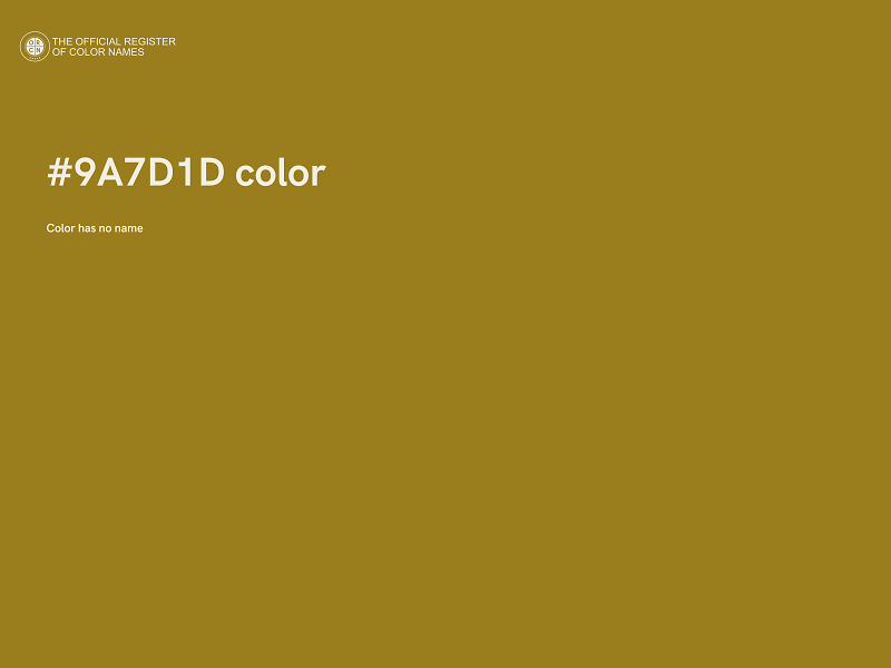 #9A7D1D color image