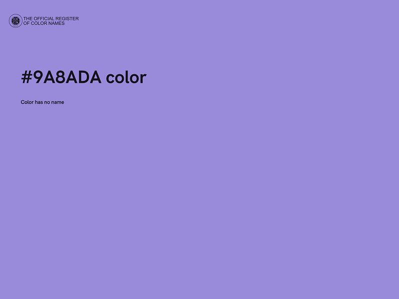 #9A8ADA color image