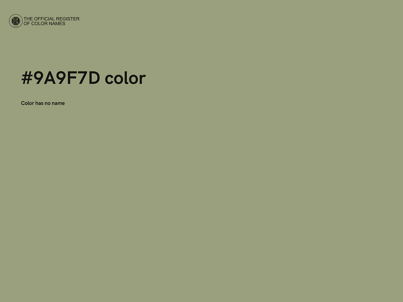 #9A9F7D color image