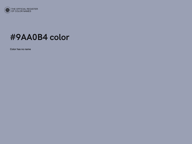 #9AA0B4 color image