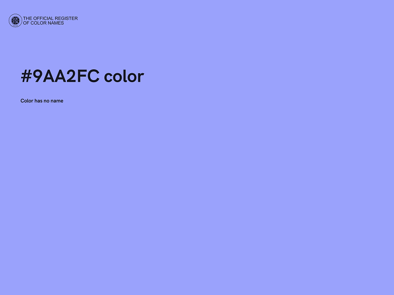 #9AA2FC color image