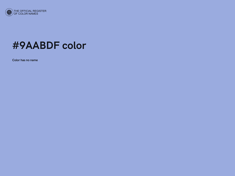 #9AABDF color image