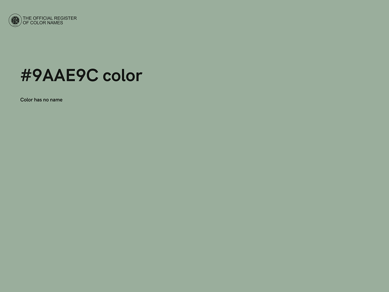 #9AAE9C color image