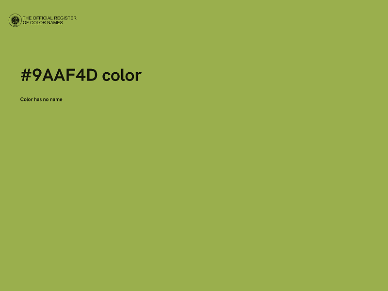 #9AAF4D color image