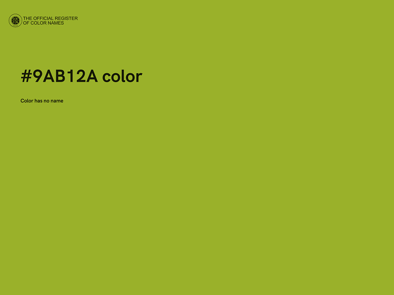 #9AB12A color image