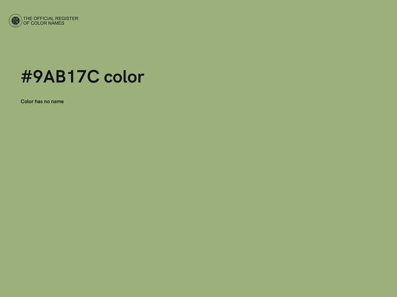 #9AB17C color image