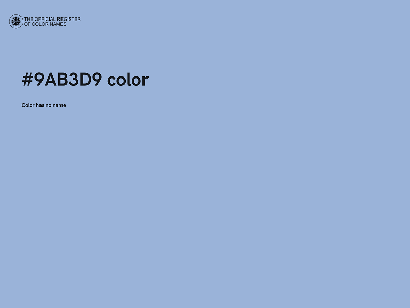 #9AB3D9 color image