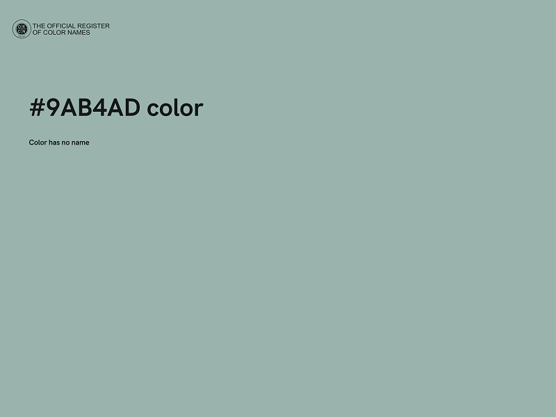 #9AB4AD color image