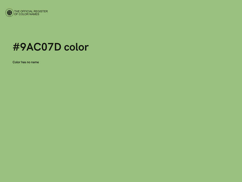 #9AC07D color image