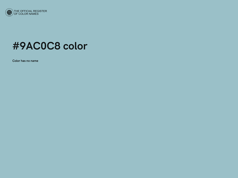 #9AC0C8 color image