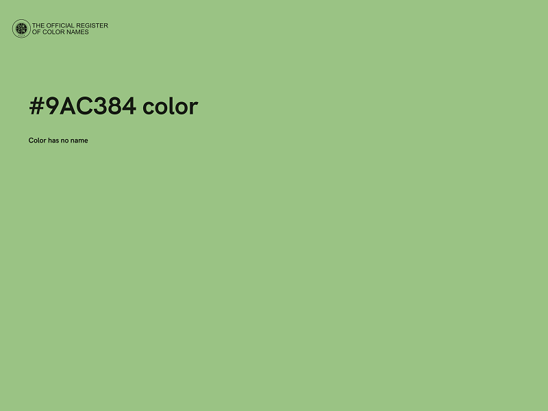 #9AC384 color image