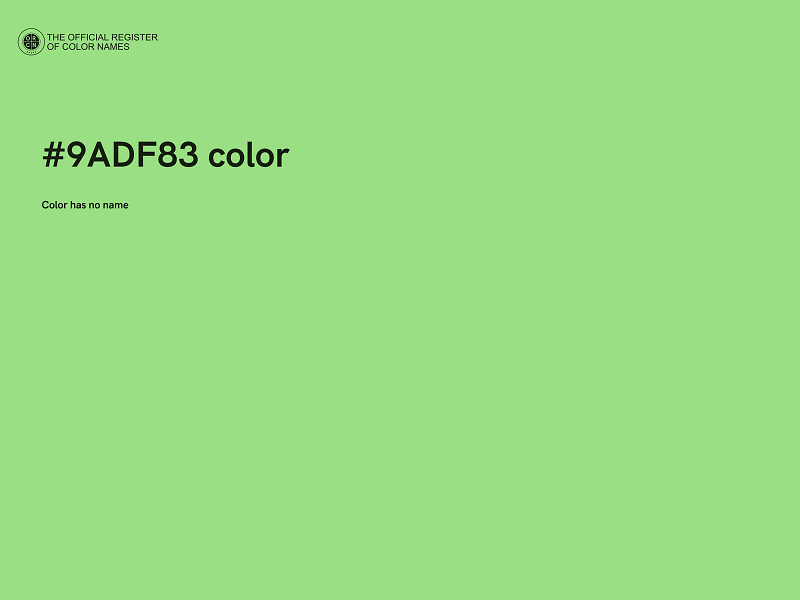 #9ADF83 color image