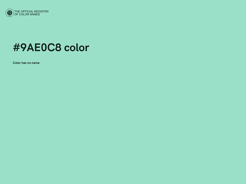 #9AE0C8 color image