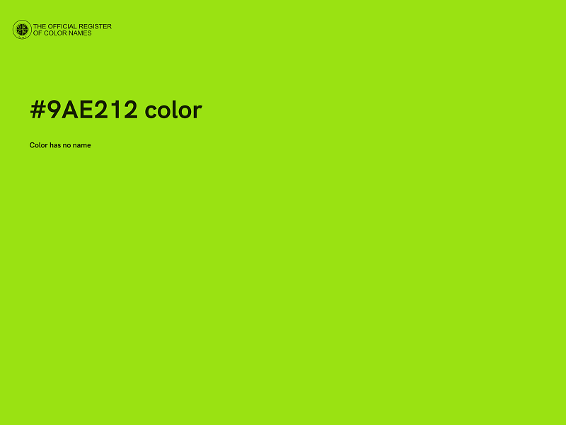 #9AE212 color image