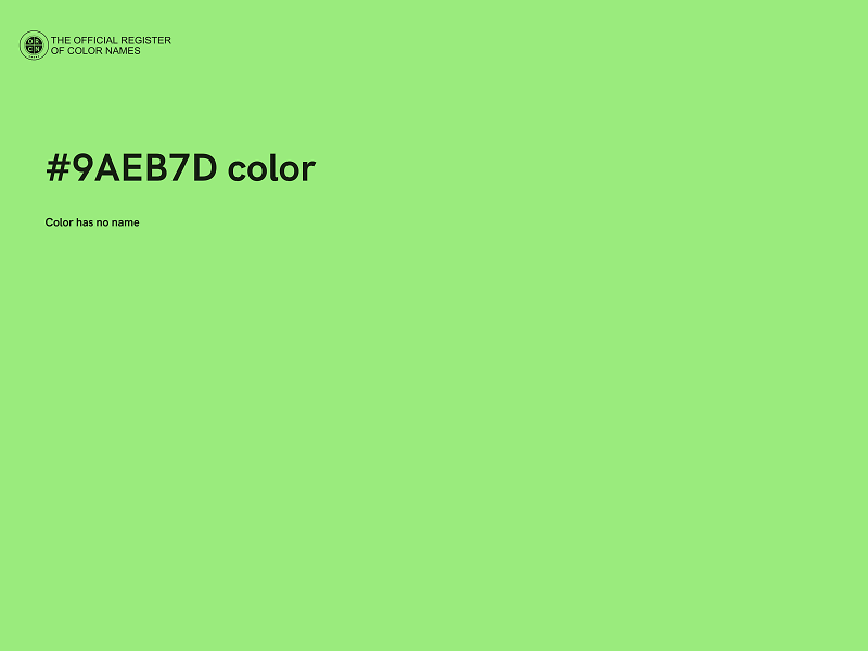 #9AEB7D color image