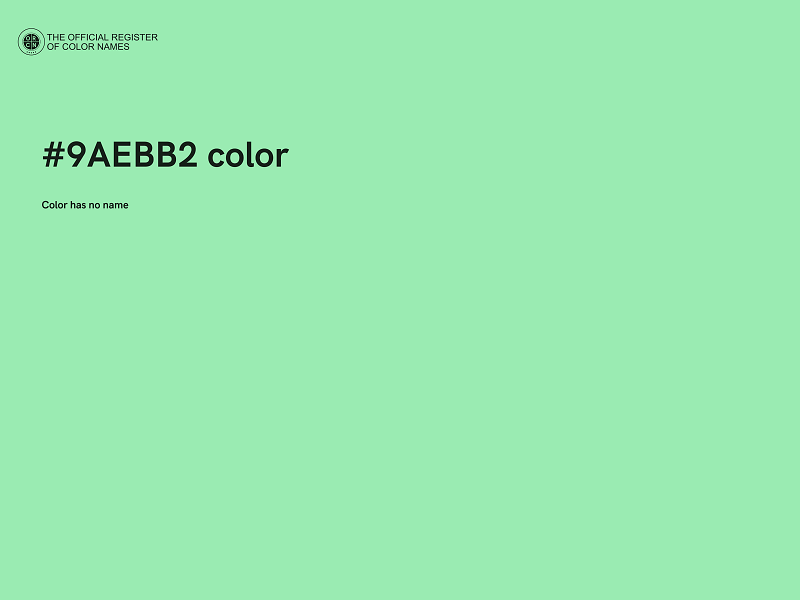 #9AEBB2 color image