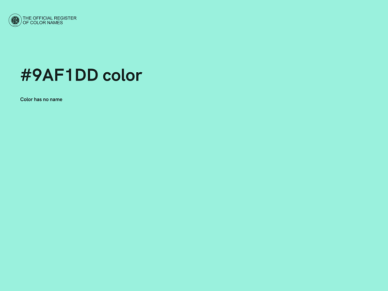 #9AF1DD color image