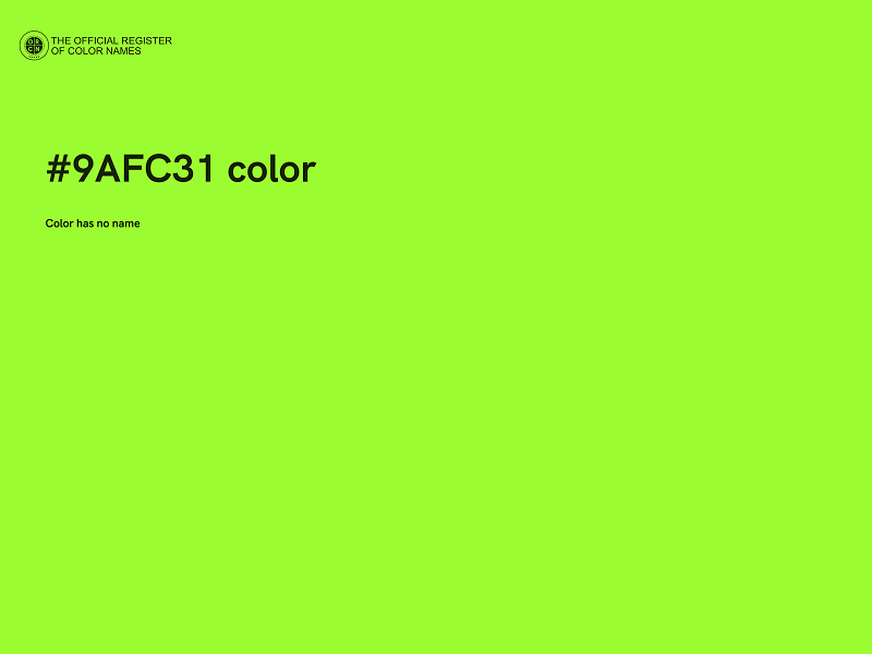 #9AFC31 color image