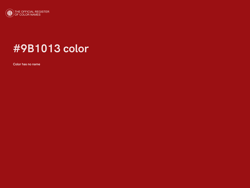 #9B1013 color image