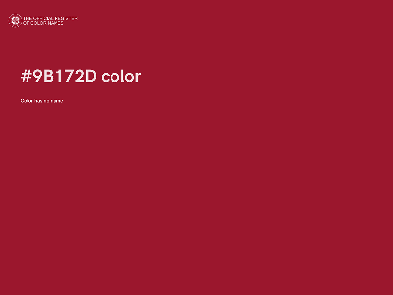 #9B172D color image