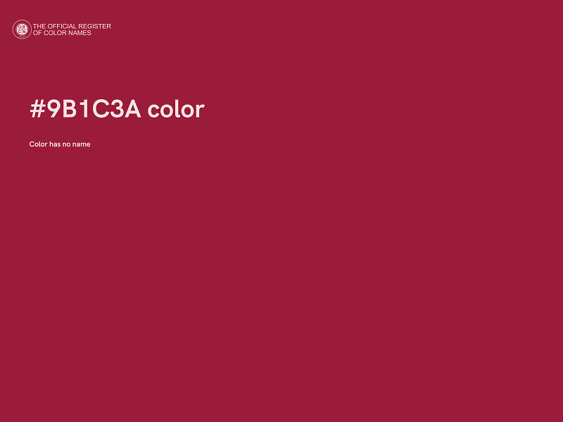 #9B1C3A color image