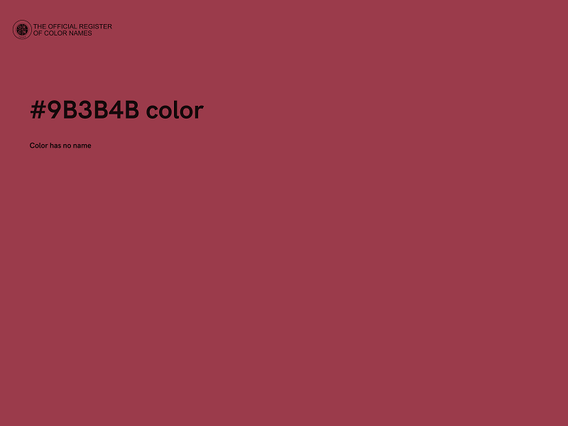 #9B3B4B color image