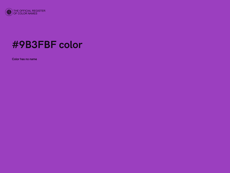 #9B3FBF color image