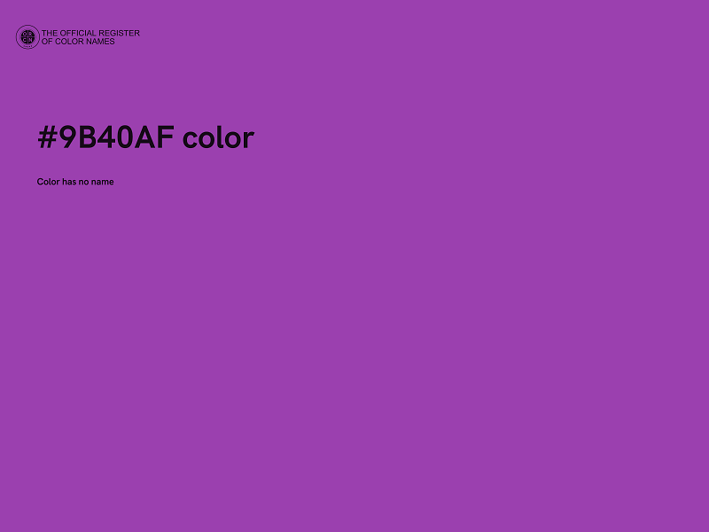 #9B40AF color image