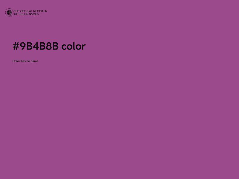 #9B4B8B color image