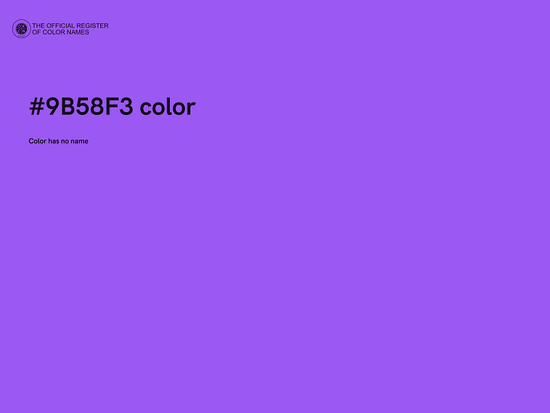 #9B58F3 color image