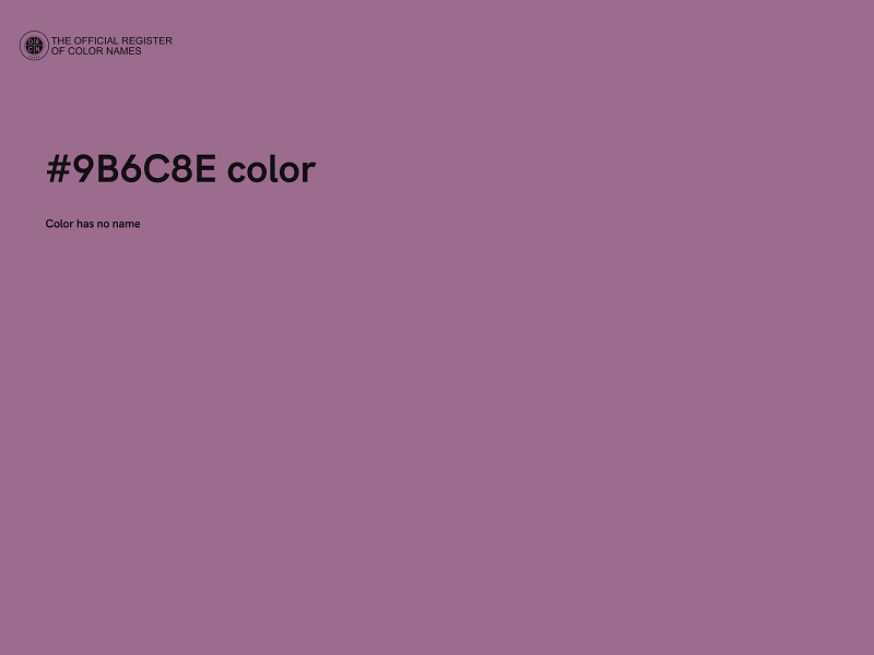 #9B6C8E color image