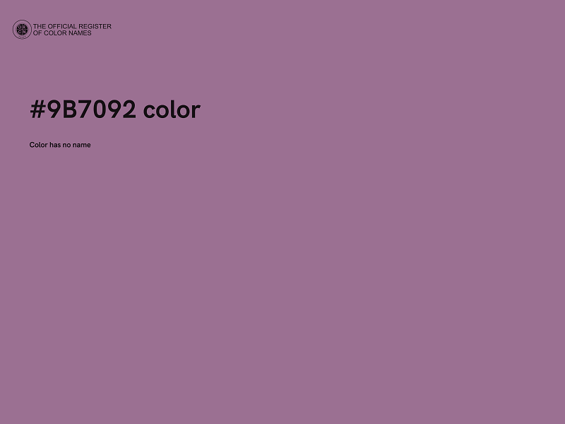 #9B7092 color image