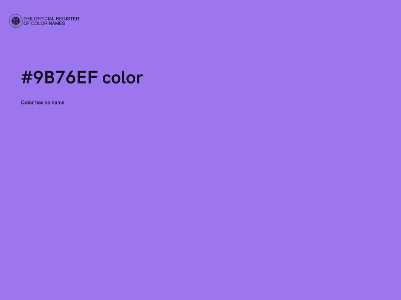 #9B76EF color image