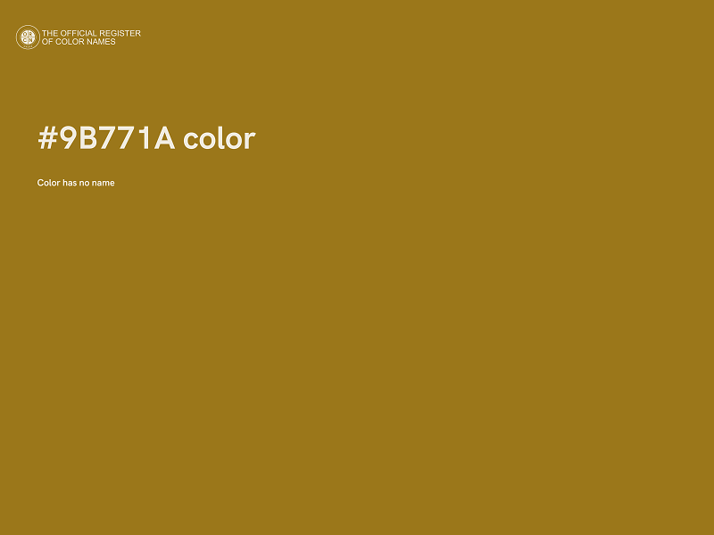 #9B771A color image