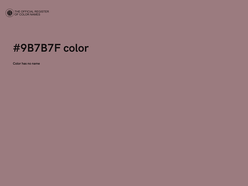 #9B7B7F color image