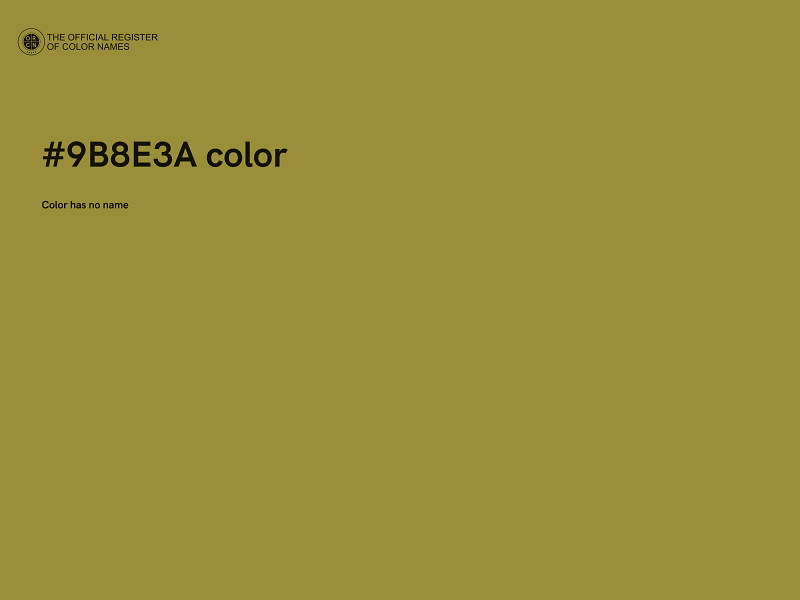 #9B8E3A color image